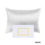 royal comfort pure silk pillow case 100% mulberry silk hypoallergenic pillowcase white