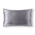 royal comfort pure silk pillow case 100% mulberry silk hypoallergenic pillowcase charcoal