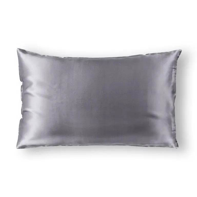 royal comfort pure silk pillow case 100% mulberry silk hypoallergenic pillowcase charcoal