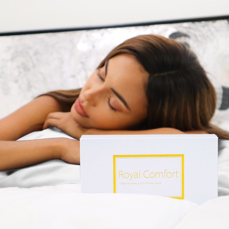 royal comfort pure silk pillow case 100% mulberry silk hypoallergenic pillowcase silver