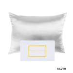 royal comfort pure silk pillow case 100% mulberry silk hypoallergenic pillowcase silver