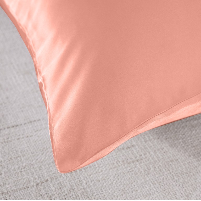 royal comfort pure silk pillow case 100% mulberry silk hypoallergenic pillowcase blush