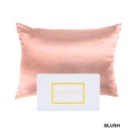 royal comfort pure silk pillow case 100% mulberry silk hypoallergenic pillowcase blush
