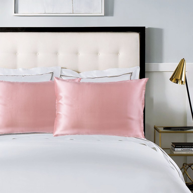 royal comfort pure silk pillow case 100% mulberry silk hypoallergenic pillowcase blush