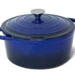 26cm enamelled cast iron french oven casserole (4.7l) blue 26cm enamelled cast iron french oven casserole (4.7l) blue