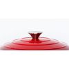 26cm enamelled cast iron french oven casserole (4.7l) red