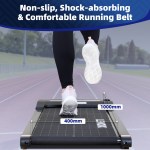 1.5 hp 52cm electric walking pad treadmill with remote control and display screen