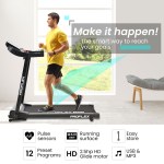 proflex trx3 electric treadmill, compact size, foldable, usb/mp3, pulse sensors proflex trx3 electric treadmill, compact size, foldable, usb/mp3, pulse sensors