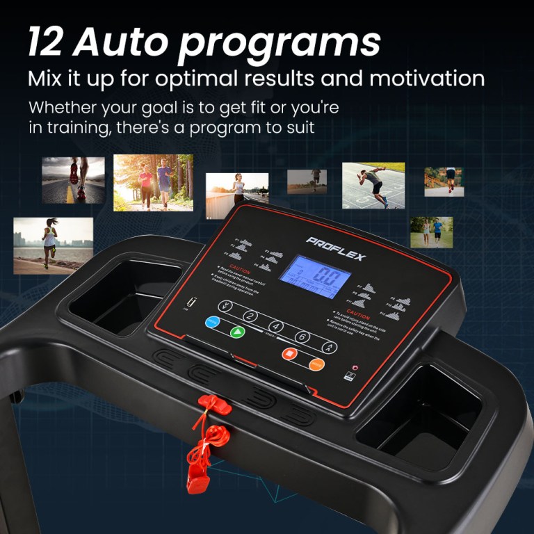proflex trx3 electric treadmill, compact size, foldable, usb/mp3, pulse sensors proflex trx3 electric treadmill, compact size, foldable, usb/mp3, pulse sensors