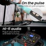 proflex trx3 electric treadmill, compact size, foldable, usb/mp3, pulse sensors proflex trx3 electric treadmill, compact size, foldable, usb/mp3, pulse sensors