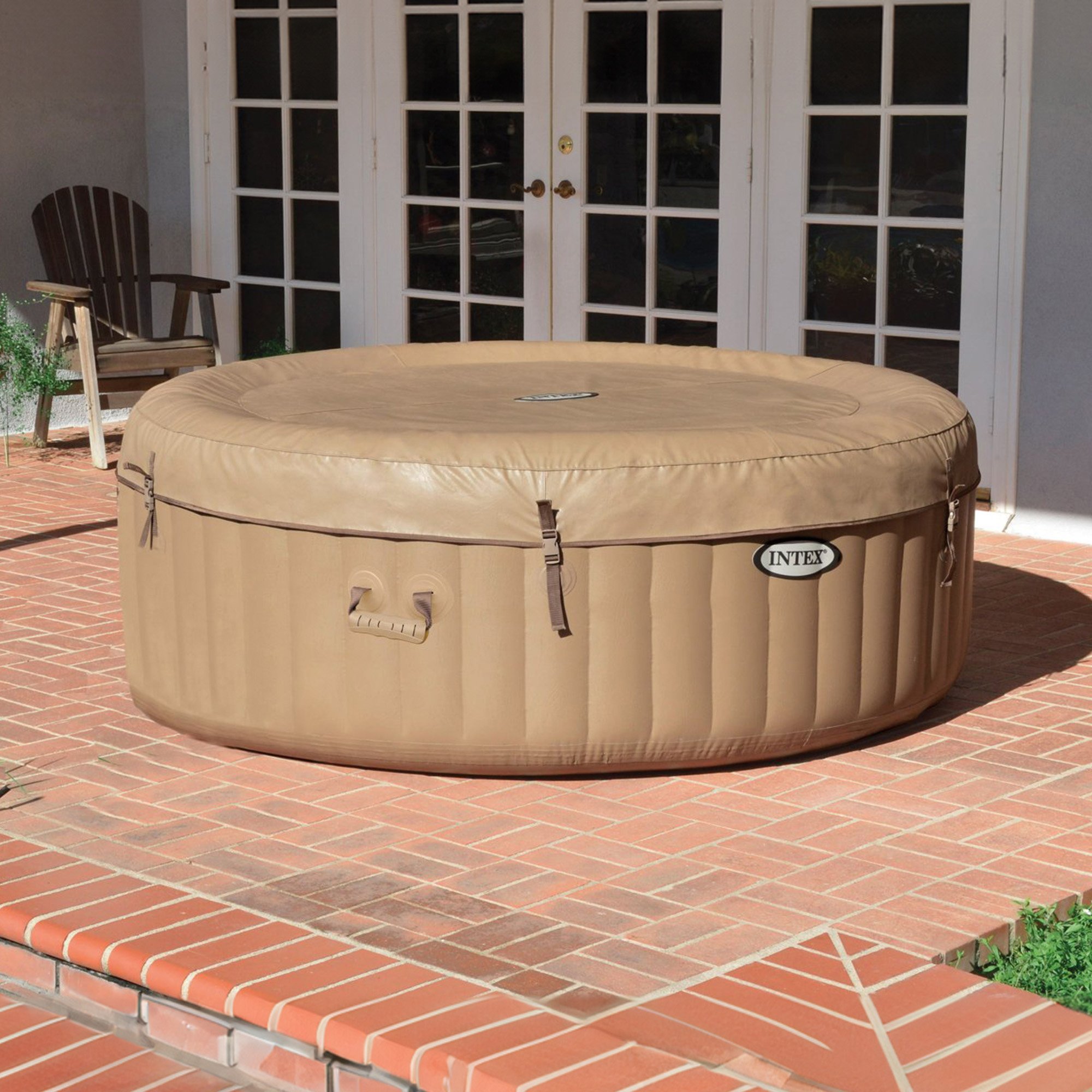 intex purespa bubble massage inflatable hot tub 6 person