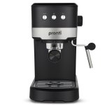 pronti cm 850d coffee machine 20 bar espresso maker with milk frother and 1.25l tank