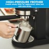 pronti cm 850d coffee machine 20 bar espresso maker with milk frother and 1.25l tank