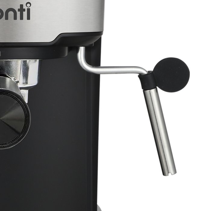 pronti cm 850d coffee machine 20 bar espresso maker with milk frother and 1.25l tank