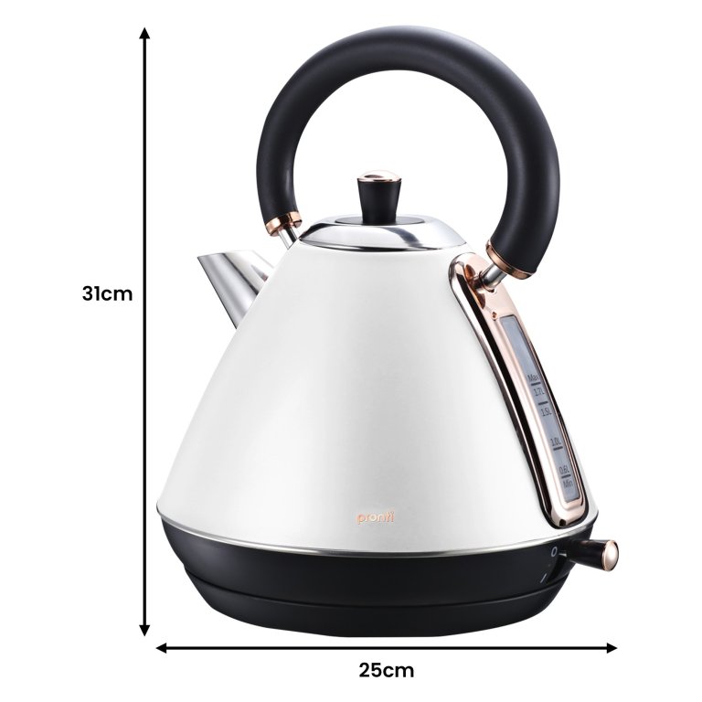 pronti breakfast set with rose gold kettle & toaster with 1.2l espresso machine white pronti breakfast set with rose gold kettle & toaster with 1.2l espresso machine white