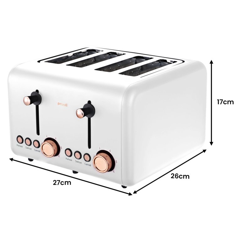 pronti breakfast set with rose gold kettle & toaster with 1.2l espresso machine white pronti breakfast set with rose gold kettle & toaster with 1.2l espresso machine white