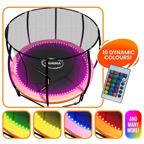 kahuna led kit suits 14ft 16ft trampolines multi colour smart motion sensor lighting with 16 colours kahuna led kit suits 14ft 16ft trampolines multi colour smart motion sensor lighting with 16 colours