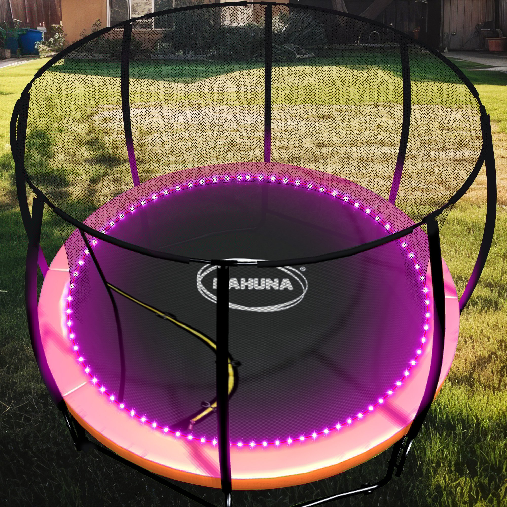 kahuna led kit suits 14ft 16ft trampolines multi colour smart motion sensor lighting with 16 colours