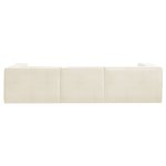 sarantino novi 3 seater modular sofa with ottoman in cream non slip bottom lounge sarantino novi 3 seater modular sofa with ottoman in cream non slip bottom lounge