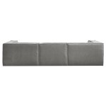 sarantino novi 3 seater modular sofa with ottoman in grey non slip bottom lounge sarantino novi 3 seater modular sofa with ottoman in grey non slip bottom lounge