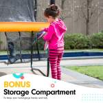 kahuna 6 ft x 9 ft rectangular outdoor trampoline with basketball set rainbow kahuna 6 ft x 9 ft rectangular outdoor trampoline with basketball set rainbow