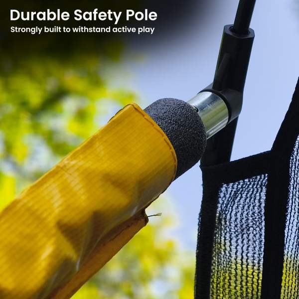 kahuna 10 ft x 15 ft oval outdoor trampoline w/ basketball set reversible rainbow & orange safety pad safety net ladder kahuna 10 ft x 15 ft oval outdoor trampoline w/ basketball set reversible rainbow & orange safety pad safety net ladder