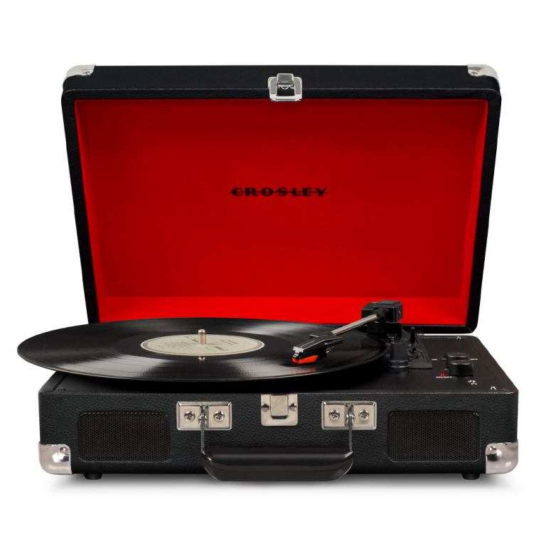 crosley cruiser bluetooth portable turntable black + gadhouse vinyl rack bundle black crosley cruiser bluetooth portable turntable black + gadhouse vinyl rack bundle black