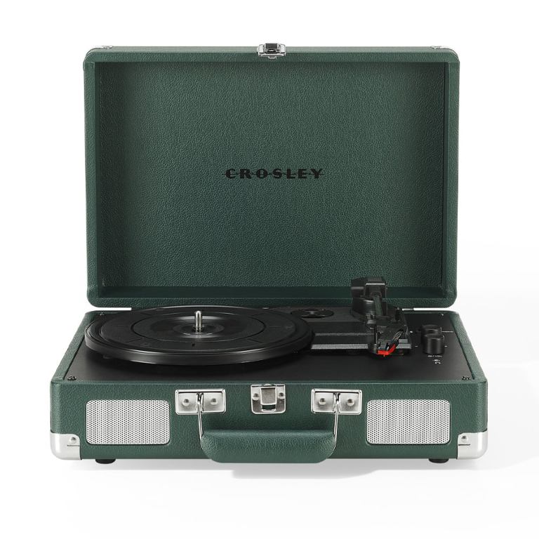 crosley cruiser bluetooth portable turntable emerald green + gadhouse vinyl rack bundle black crosley cruiser bluetooth portable turntable emerald green + gadhouse vinyl rack bundle black