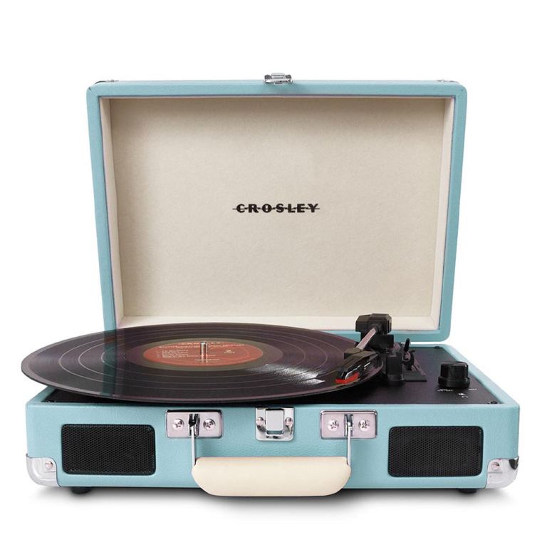 crosley cruiser bluetooth portable turntable turquoise + gadhouse vinyl rack bundle black crosley cruiser bluetooth portable turntable turquoise + gadhouse vinyl rack bundle black