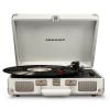 crosley cruiser bluetooth portable turntable white sands + gadhouse vinyl rack bundle black