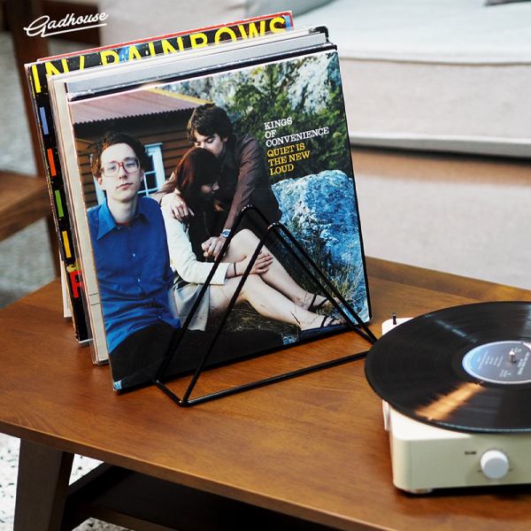 crosley voyager bluetooth portable turntable cocoa + gadhouse vinyl rack bundle black