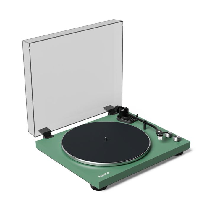 kanto obi3 turntable with bluetooth 5.3, preamp, and pitch control matte green kanto obi3 turntable with bluetooth 5.3, preamp, and pitch control matte green