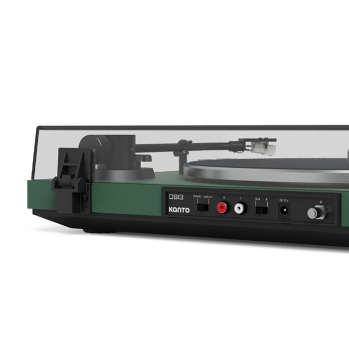 kanto obi3 turntable with bluetooth 5.3, preamp, and pitch control matte green kanto obi3 turntable with bluetooth 5.3, preamp, and pitch control matte green