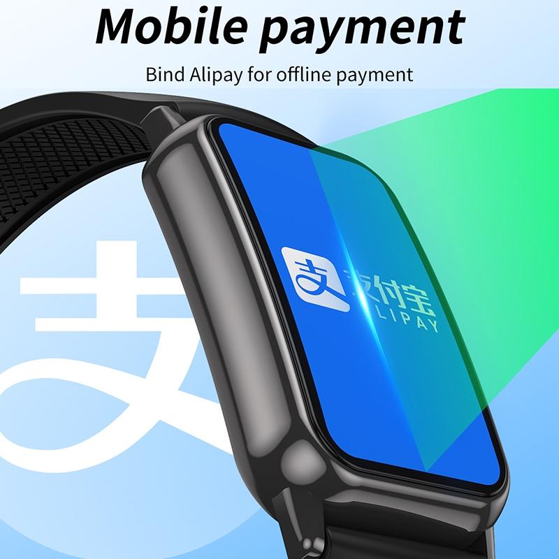 1.47 inch waterproof smart watch heart rate & blood pressure support pink