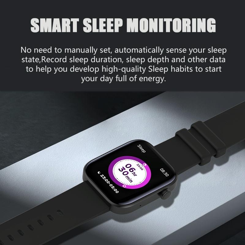 1.8 inch tft screen bluetooth smart watch support heart rate monitoring & 100+ sports modes red blue