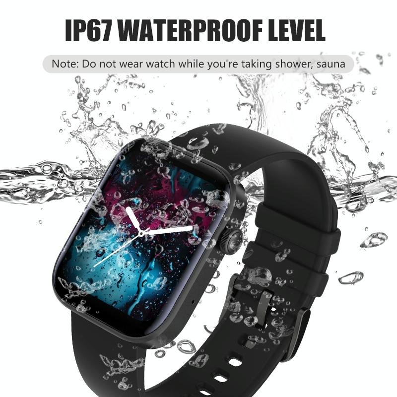 1.8 inch tft screen bluetooth smart watch support heart rate monitoring & 100+ sports modes red blue