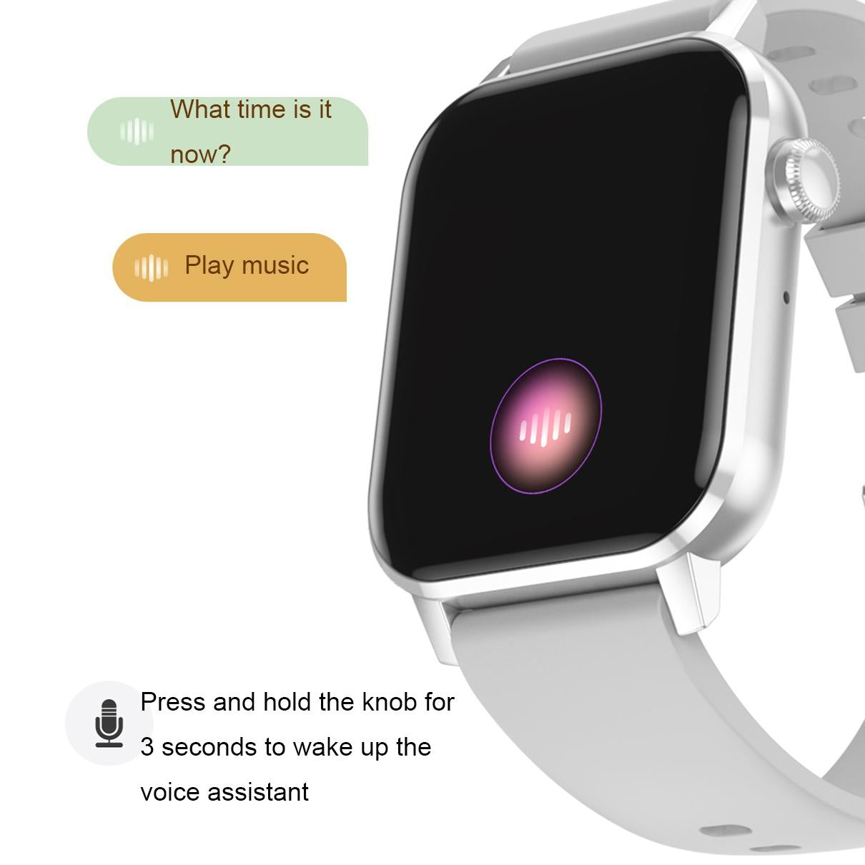 1.69 inch multifunctional heart rate smart watch pink