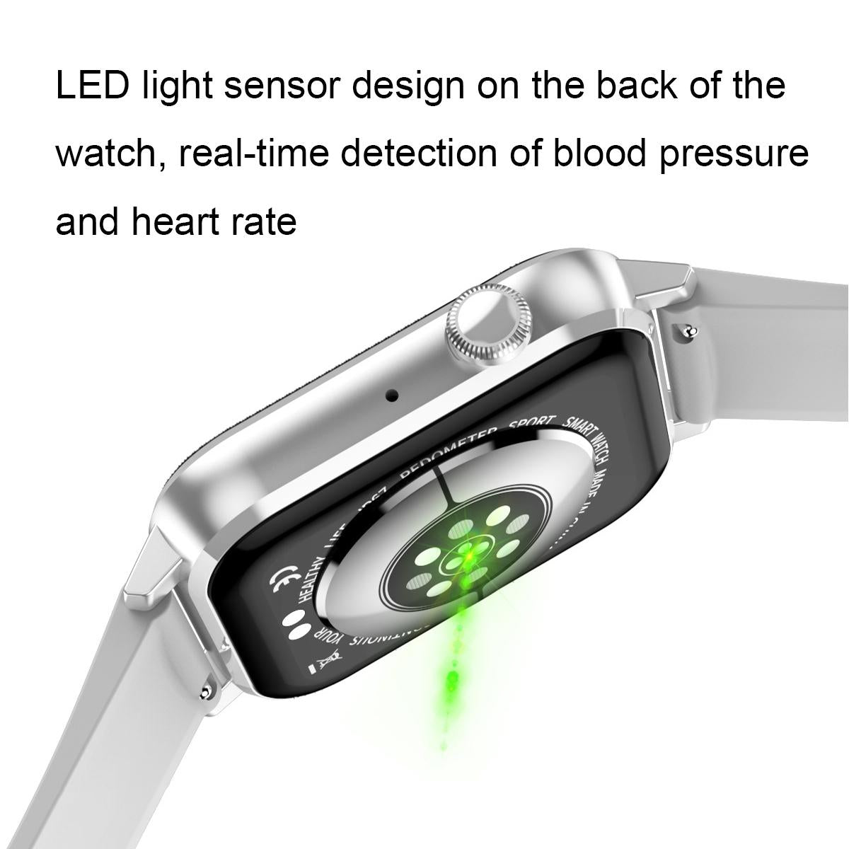 1.69 inch multifunctional heart rate smart watch pink