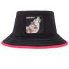 goorin bros costa lobo bucket hat 100% cotton animal series black l goorin bros costa lobo bucket hat 100% cotton animal series black l