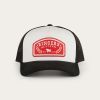 ringers western wheatbelt trucker baseball cap hat in white/red ringers western wheatbelt trucker baseball cap hat in white/red