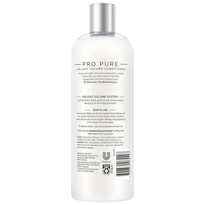 tresemme professional conditioner pro pure airlight volume 675 ml tresemme professional conditioner pro pure airlight volume 675 ml