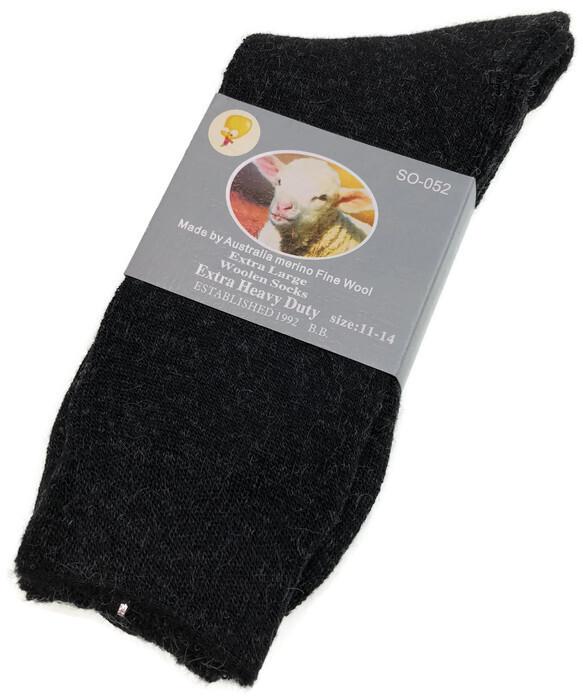 1 pair merino wool blend woolen work socks hiking heavy duty warm winter thermal black 11 14 1 pair merino wool blend woolen work socks hiking heavy duty warm winter thermal black 11 14