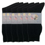 6 pairs merino wool blend woolen work socks hiking heavy duty warm thermal bulk black 11 14