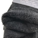 6 pairs merino wool blend woolen work socks hiking heavy duty warm thermal bulk black 11 14