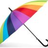 120cm diameter rainbow umbrella rain sun colourful parasol long shaft curved 120cm diameter rainbow umbrella rain sun colourful parasol long shaft curved