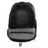 pierre cardin 30l large backpack bag w 15 laptop sleeve travel luggage rfid black"