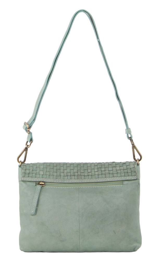 pierre cardin womens woven leather flap cross body bag/clutch mint green pierre cardin womens woven leather flap cross body bag/clutch mint green