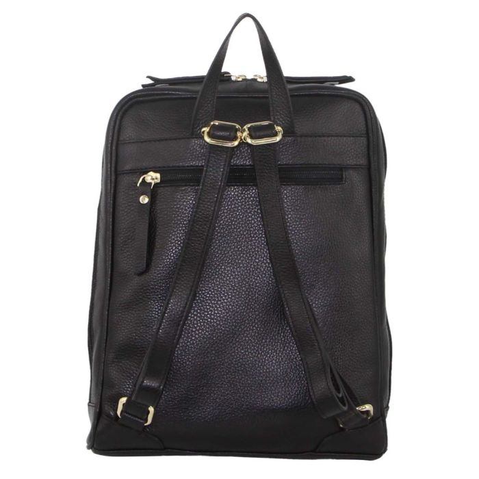 pierre cardin rustic womens leather backpack bag handbag back pack travel black pierre cardin rustic womens leather backpack bag handbag back pack travel black