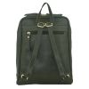 pierre cardin rustic womens leather backpack bag handbag back pack travel olive
