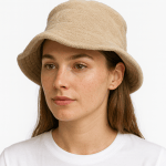 stingy brim terry towelling bucket hat daggy fishing camping lad cap 100% cotton beige l/xl